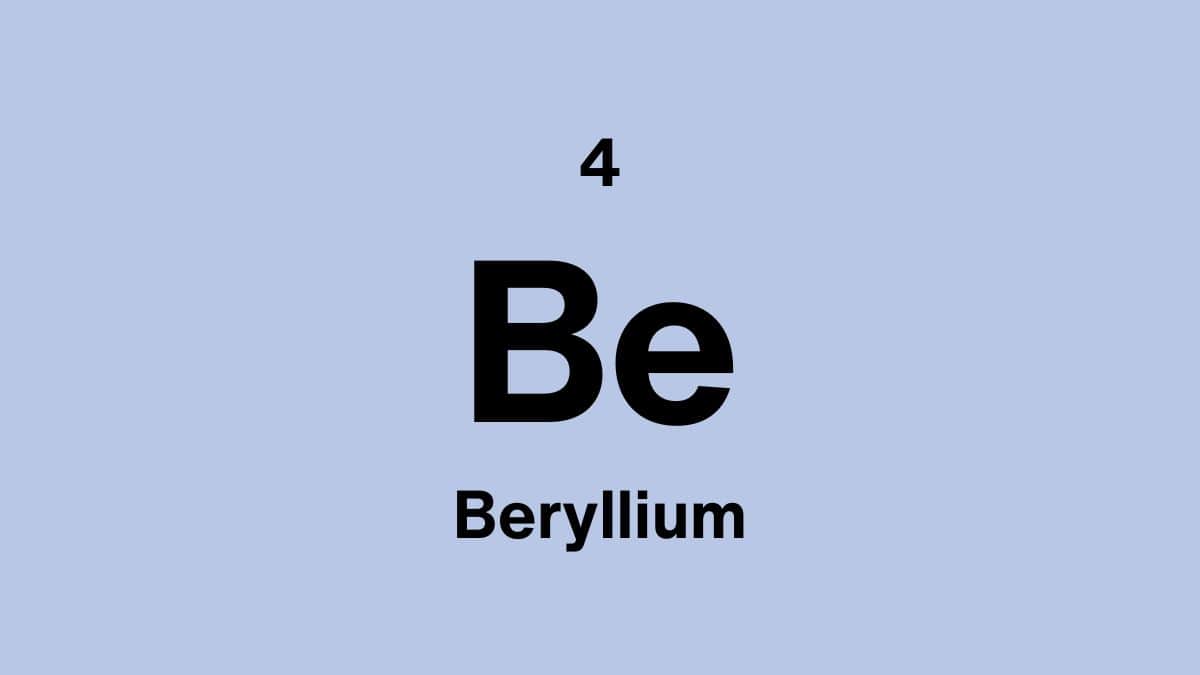 Beryllium element tile