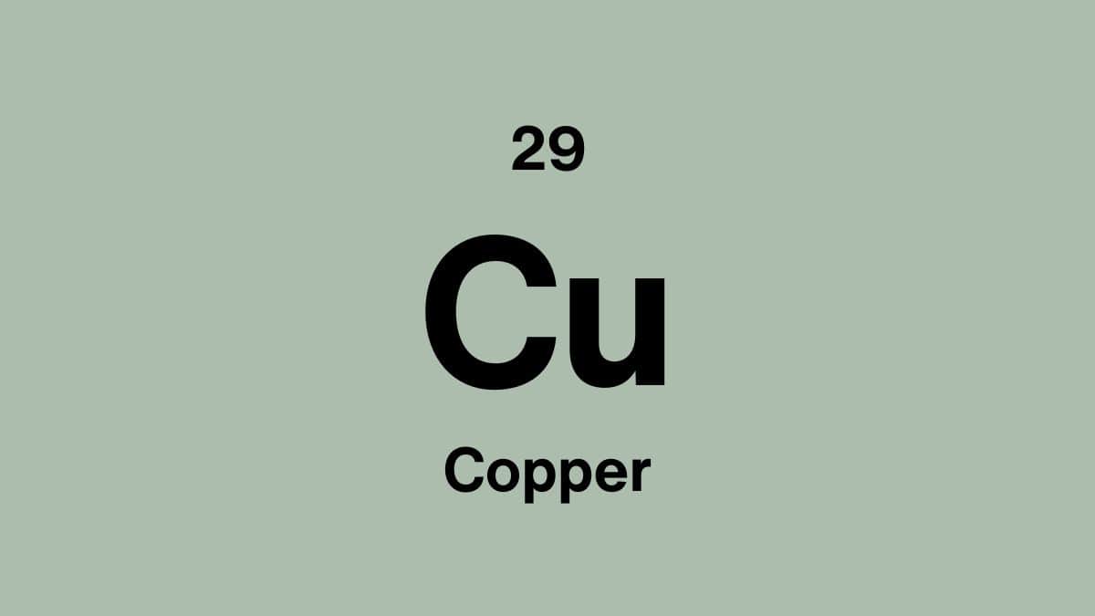 Copper element