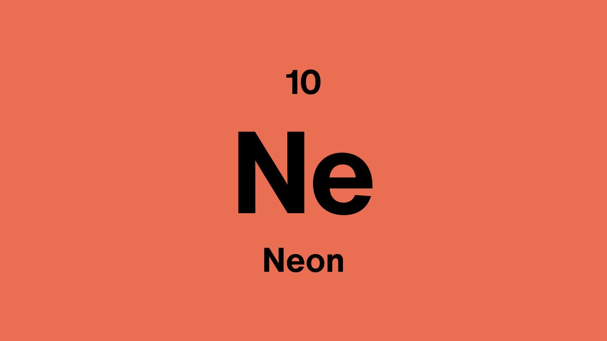 Neon element tile